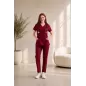 Elastingas, vyšnių bordo SPORT 4809 linijos kostiumas medikams