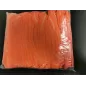 Oranžinės , vienkartinės gofro kepuraitės 100 VNT