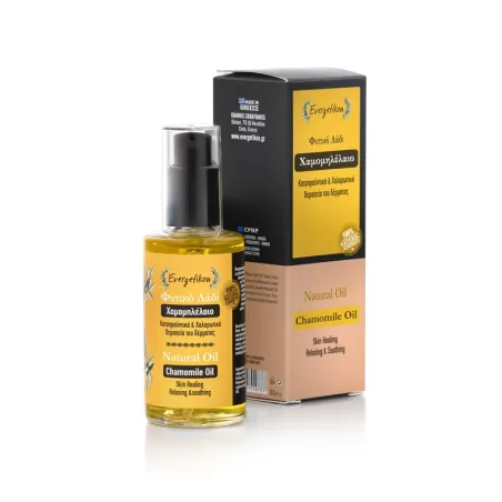 Ramunėlių masąžinis aliejus-atpaliduojanti, nuramina mažus sudirginimus 60 ml.
