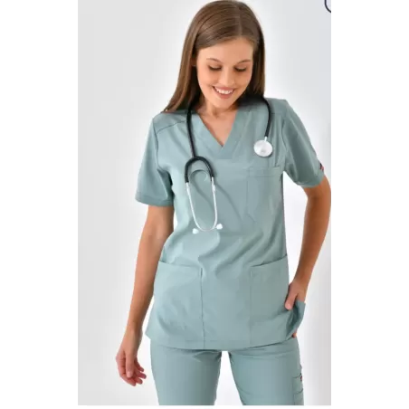 Šaltai žalias medicininis kostiumas BAZE 6428